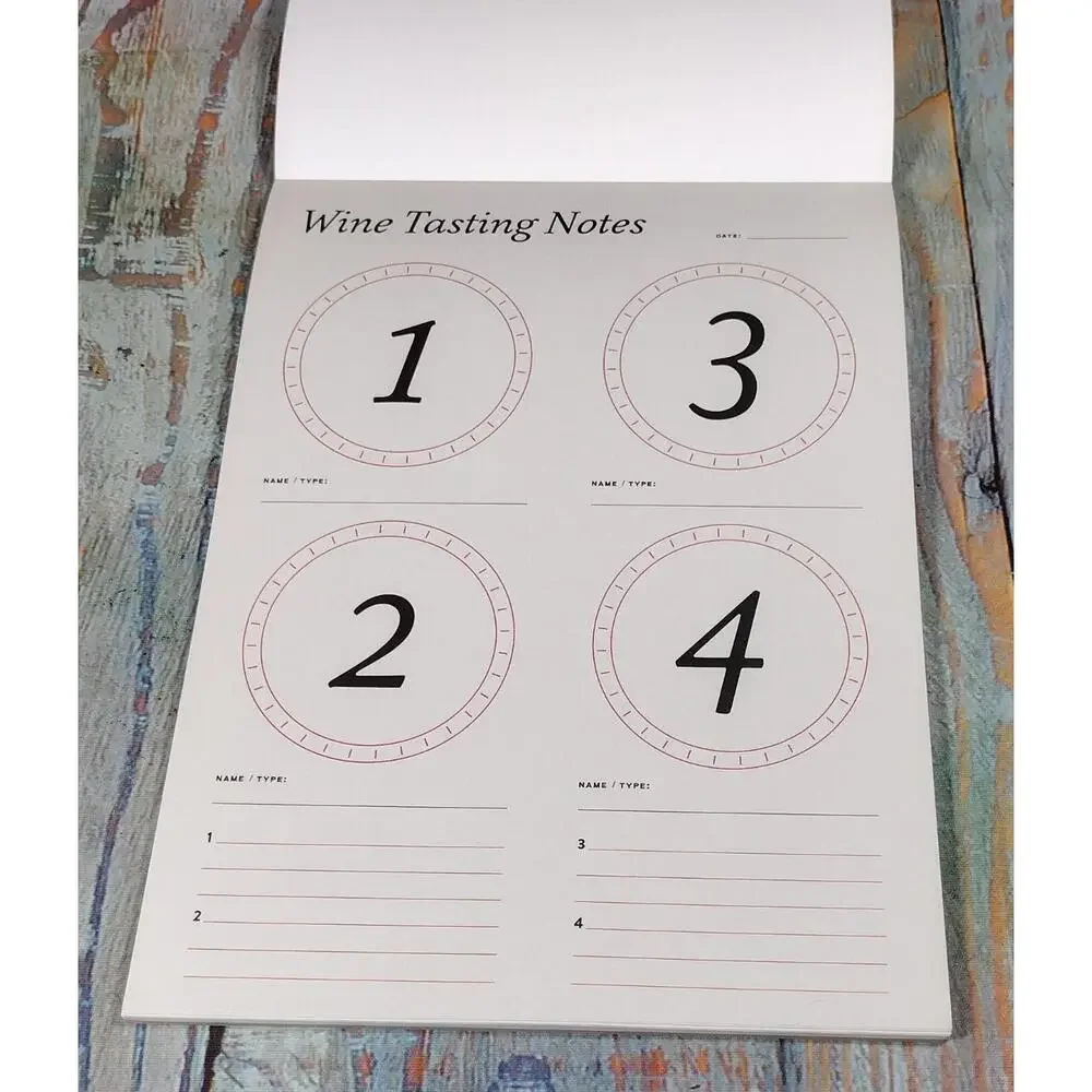 Wine Tasting Notes Notebook - 30 Sheets for Wine Enthusiasts‎